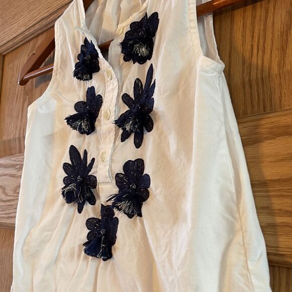 CREWCUTS By J.Crew Girls Sleeveless Top Flower Tassels - Picture 5 of 6